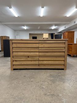 See Page for Full Set - Wood 6 Drawer Dresser