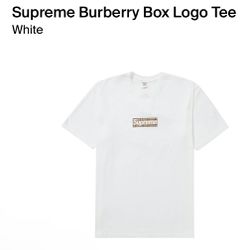 Supreme x Burberry Box Logo Tee (Sz. M)