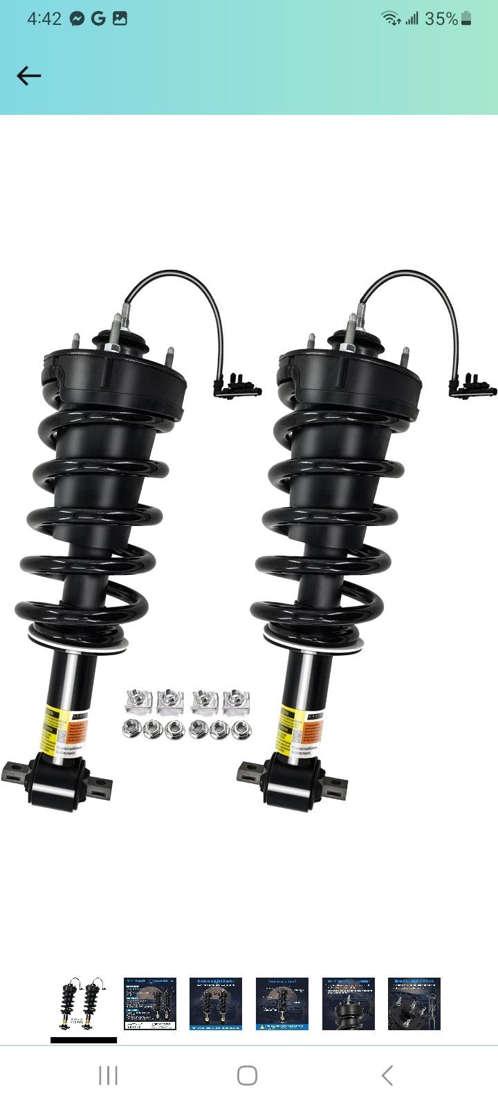 ARSTAK 84176631 Front Struts Shock Absorber Z95 w/Magnetic Ride Fits 2015-2020 for Cadillac Escalade Chevy Tahoe Suburban Silverado 1500 GMC Sierra 15