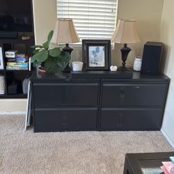 2 Heavy duty file cabinets
