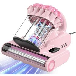 Belife M8 Mattress Vacuum Cleaner, 18Kpa Bed Vacuum Cleaner with UV & Hot Air & High Heating, 550W Powerful Suction Double-Cup Handheld Vacuum Sofa Co