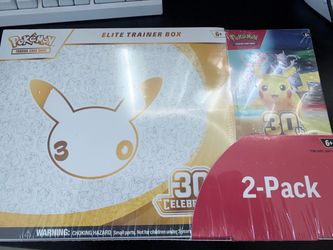 Pokémon 30th ETB + booster bundle 2 pack