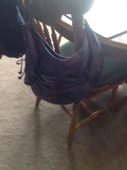 Purple shoulder bag