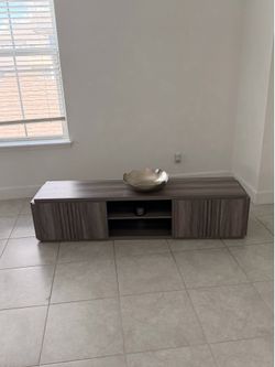 Grey tv stand