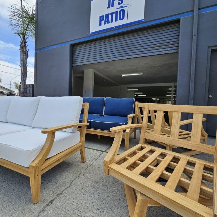 New TEAK Outdoor Patio Wood Furniture Sofa Lounge 