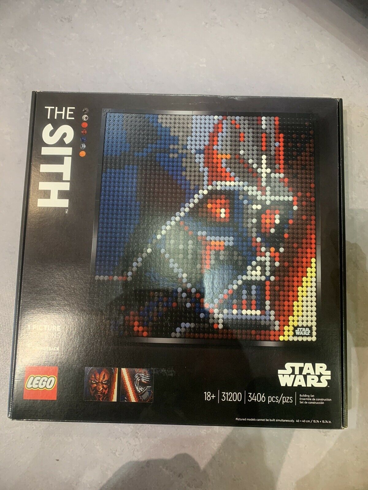 NEW LEGO Art Star Wars The Sith Canvas Art Set Building Kit for Adults 31200