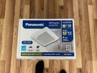 Whisper Choice DC Pick-A-Flow 80/110 CFM Ceiling Bathroom Exhaust Fan with Flex-Z Fast Bracket each one $120