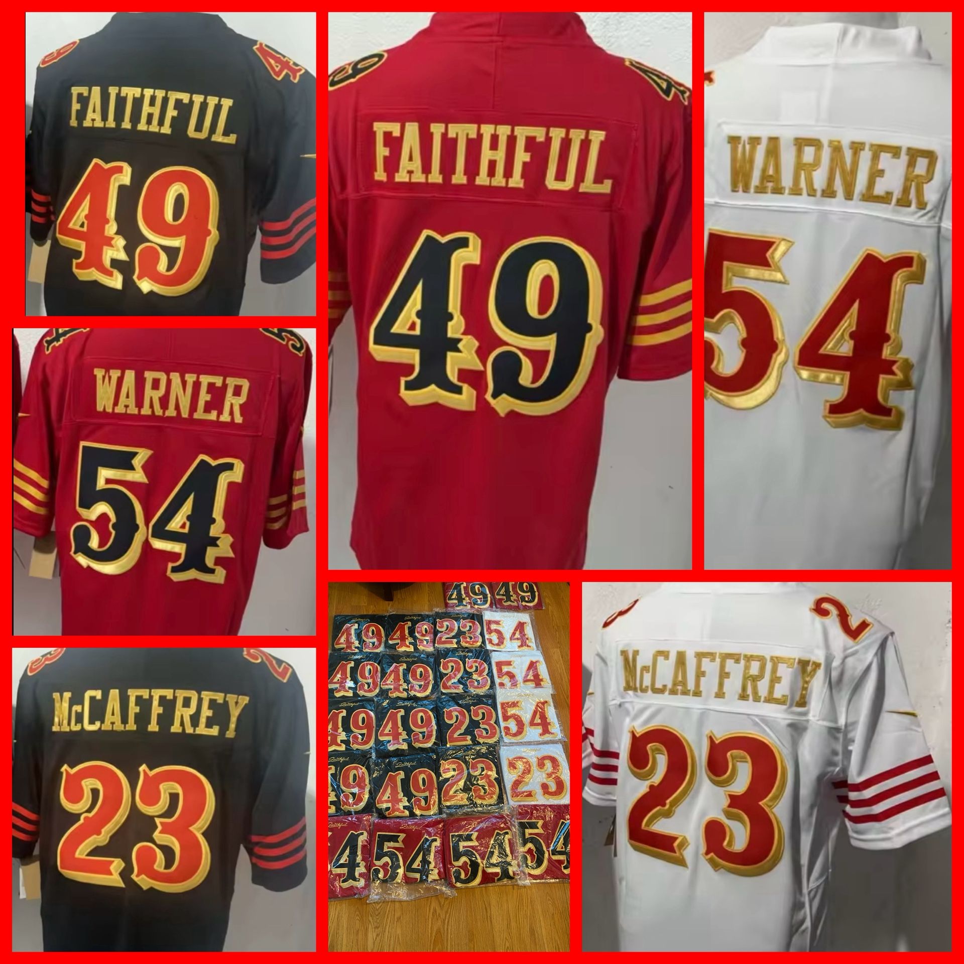 Brand New Stitched 49ers rivalries jersey’s #23#54#49 $ 50 each