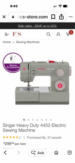 Singer Heavy Duty 4452 Electric Sewing Machine