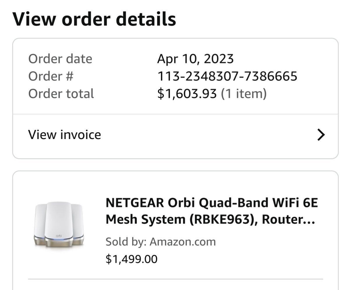 Netgear Orbi mesh System