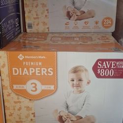 Size 3 Members Mark Diapers 234 Count 