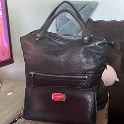 Large Michael Kors Purse and Wallet