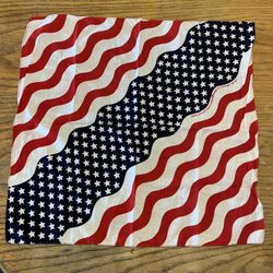 Large Flag Red, White & Blue Colors Handkerchief