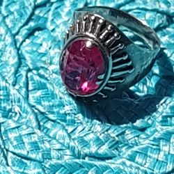 Vintage Russian Soviet Sterling Silver 875 Ring

