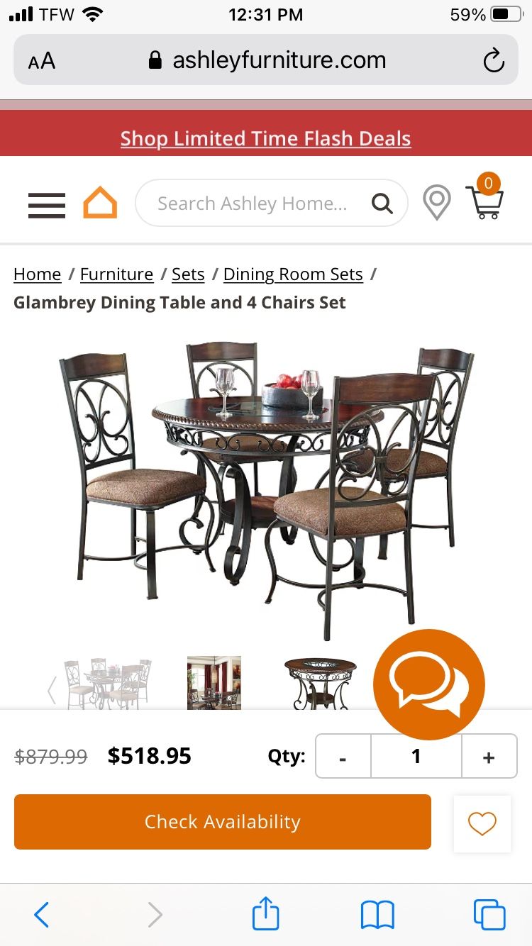 Table Ashley Complete Set