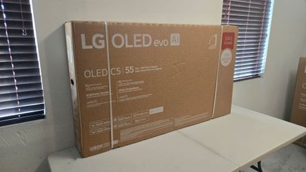 55 Inch Oled LG C5 Smart TV 4K UHD with 144 Hz refresh rate. Brand new factory sealed.