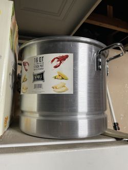16 Quart Aluminum Pot & Steamer NEW