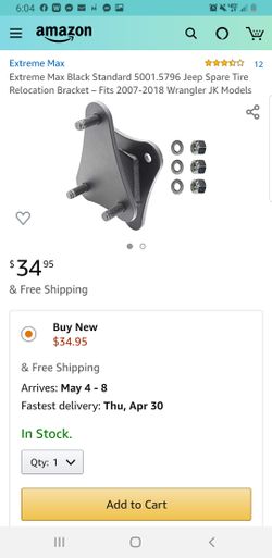 Jeep JK spare tire spacer