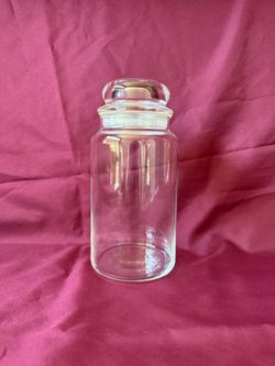 Clear Glass Storage Canister with Silicone Seal Lid