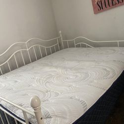 Full Size Bed Frame With Matress And Pull Out Twin Bed Frame