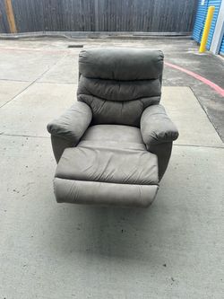 Gray Fabric Recliner Chair