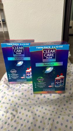 Clear Care Plus Twin Pack 2x12oz – Lot of 2