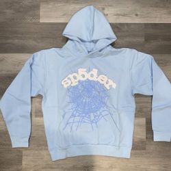 Light blue spider hoodie 