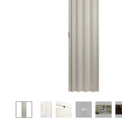 Spectrum - Oakmont 36 in. x 80 in. Frost White Vinyl Accordion Door