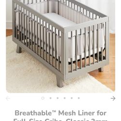 Breathable Baby (Brand Name) mesh crib liner.