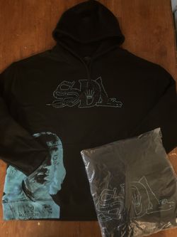 SDL Blue Rhinestone Hoodie
