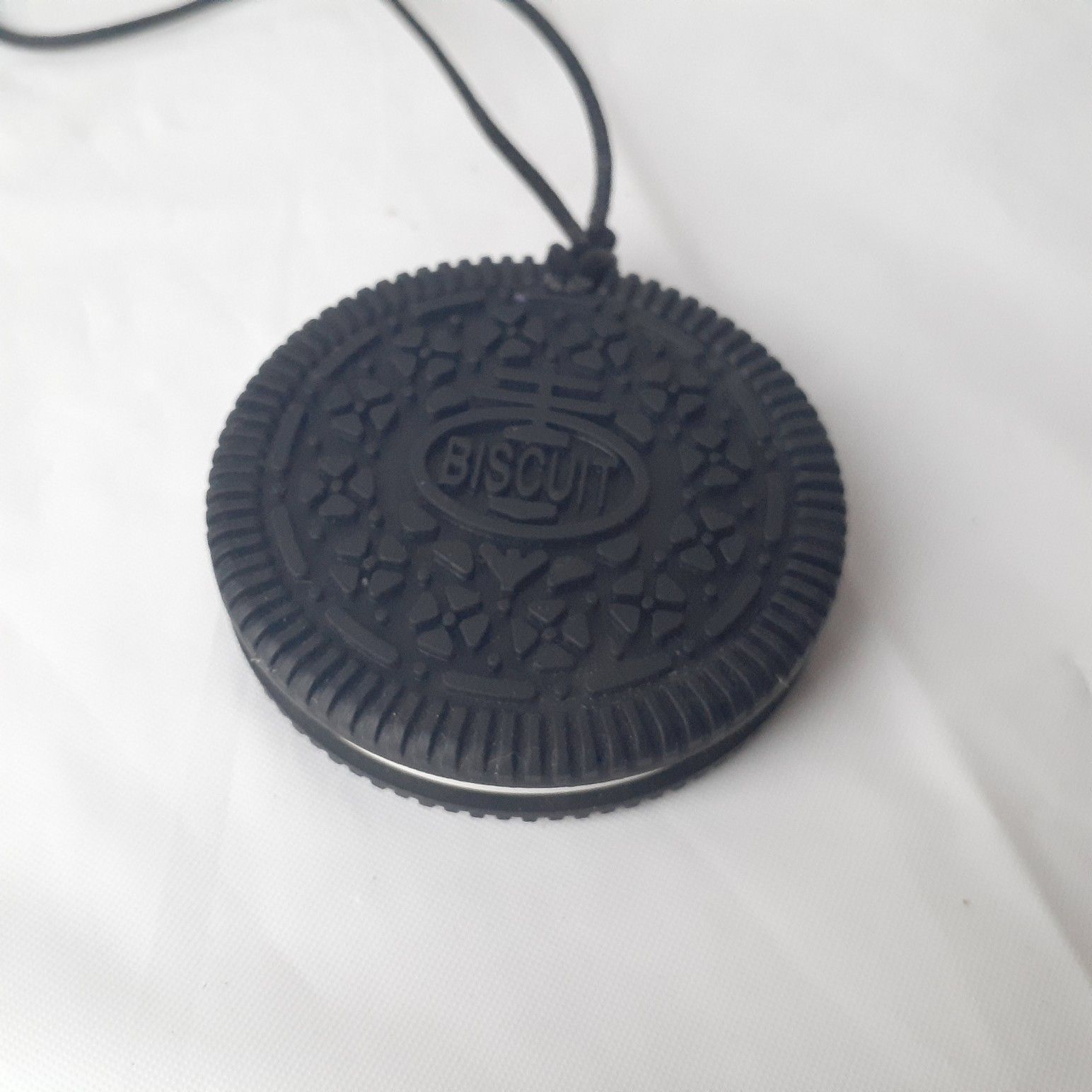 Oreo Cookie Neckalace Main Biscuit Pendant Silicone