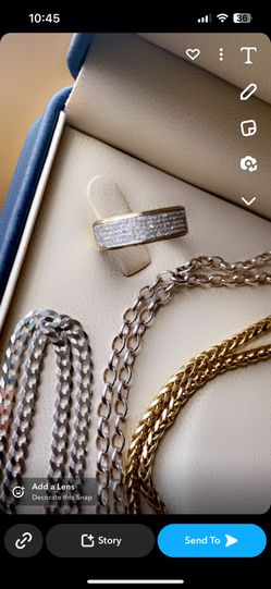 10 K Gold Diamond Ring