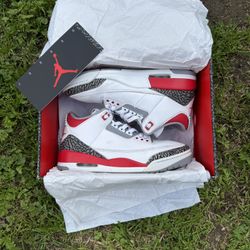 Jordan 3 Fire Red 