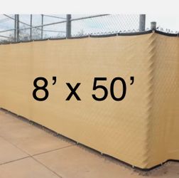 FENCE SCREEN 8 x 50 Privacy Screen - Beige 8x50