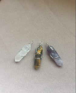 Chakra crystal pendants