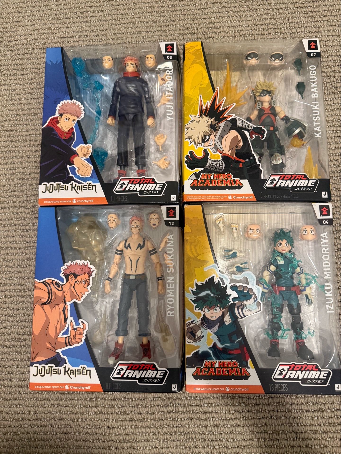 JJK AND MY HERO figures