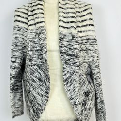 Michael Stars Black and White Knit Cardigan Shrug. 