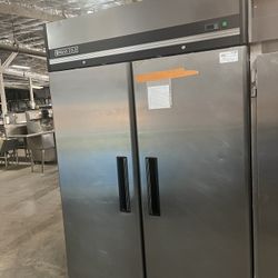 2 Door Stainless Steel Refrigerator 