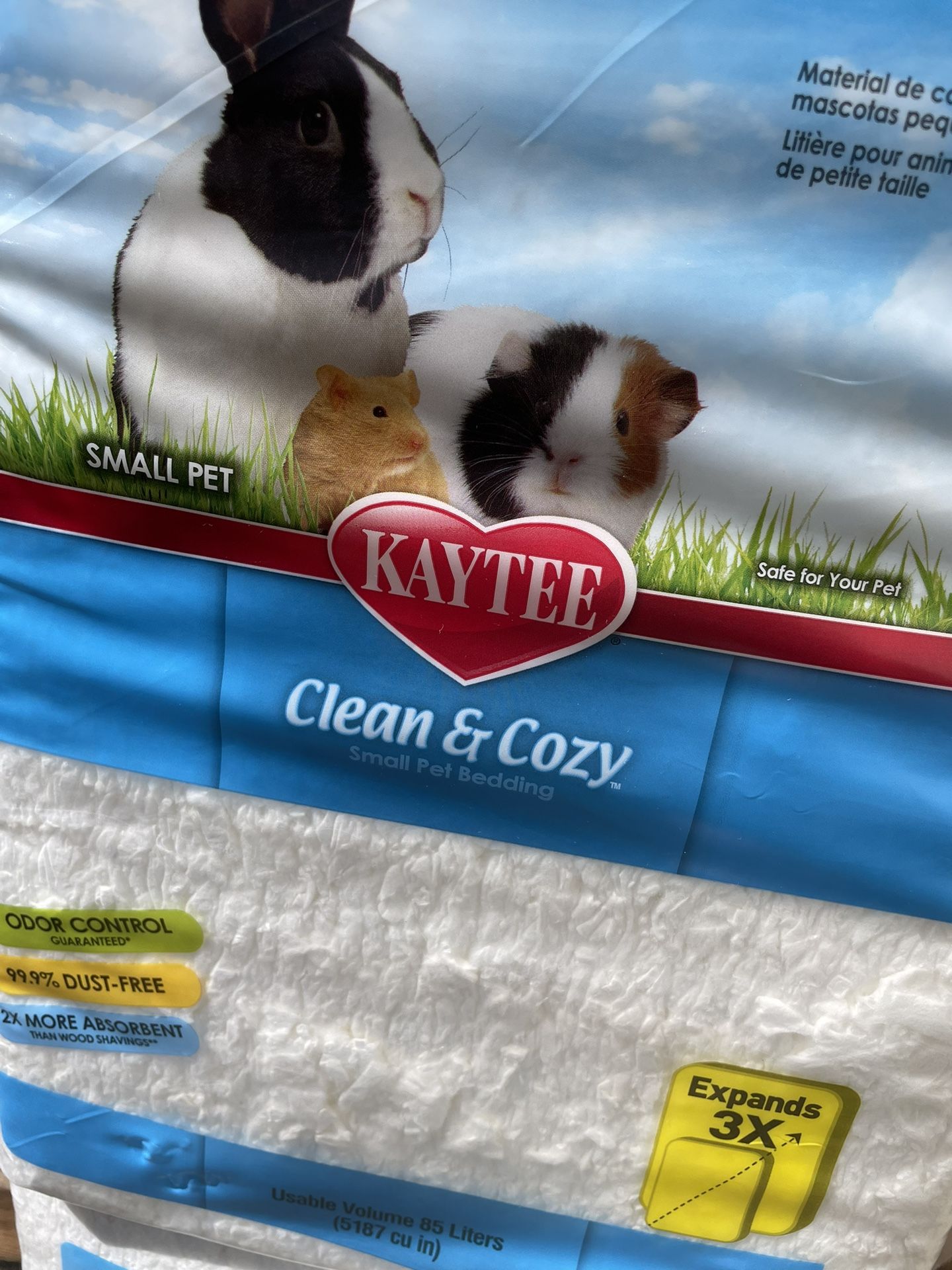 Kaylee Small Animal Bedding, Clean&Cozy 2*85 Liters
