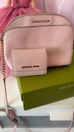 Michael Kors Crossbody Purse + Matching Wallet - Blush Pink