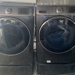 Samsung Washer And Dryer 29in Stainless Steel Working Perfectly Fine 