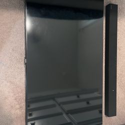 Samsung TV (43”) and soundbar