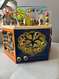 Wooden Activity Cube Toy