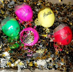 New Year Good Luck Confetti 🎊 Filled Egg Shells $5 A Dozen (12)