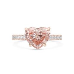 2.24 Vivid Pink Diamond Wedding/ Engagement 18KT Gold Ring
