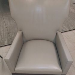 High Wing Back Leather Chair