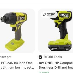 Ryobi Drill Full Set With Saw And Lighter. New Tool. Perfect For Home DIY Project 