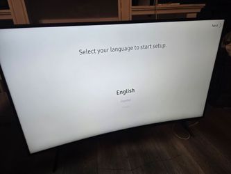 Large Curved Samsung TV 55" 4K