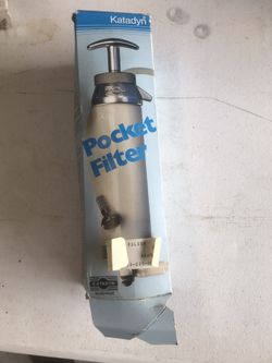 New camping hiking pocket filter
