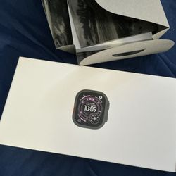 Apple Watch Ultra 3, 49mm Natural Titanium case with Ocean 🌊 Blue Band